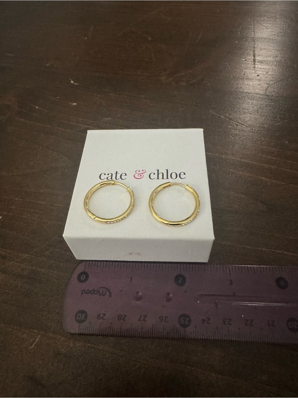 Cate & Chloe Gold-Tone Hoop Earrings
